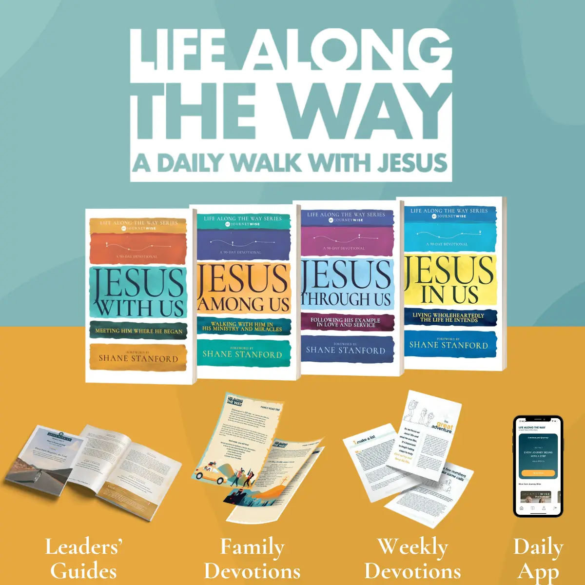 The Life Along the Way book series displayed side by side